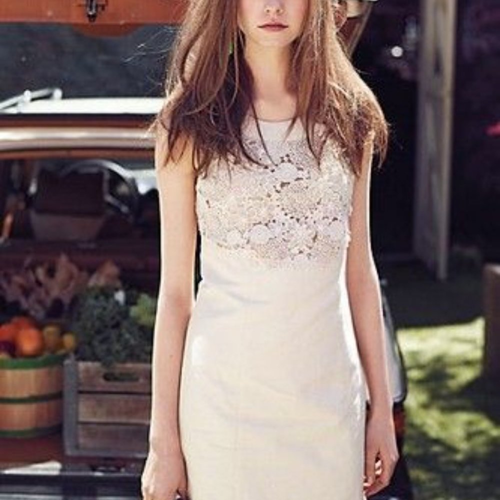 Anthropologie Ivory Oleander Shift Size 0